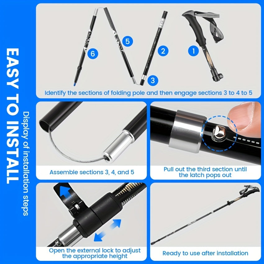 Aluminum Trekking Poles for Hiking-1