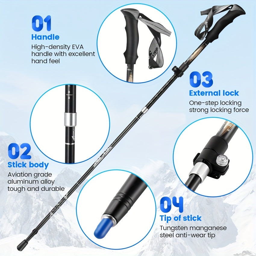Aluminum Trekking Poles for Hiking-2