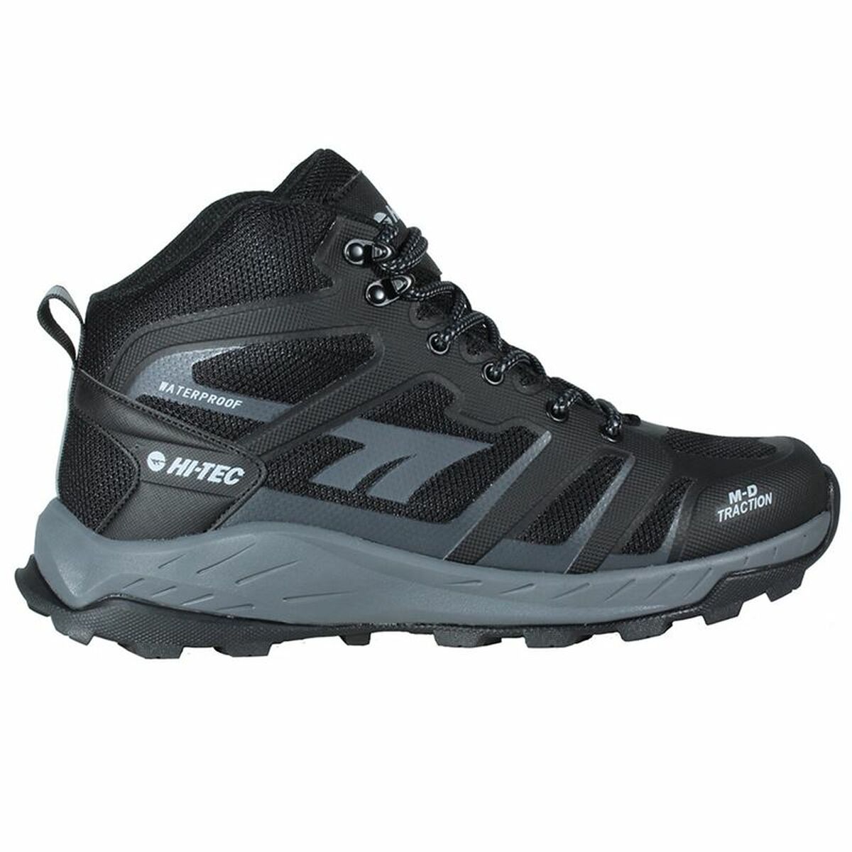 Hiking Boots Hi-Tec Toubkal Mid Waterproof Black-0