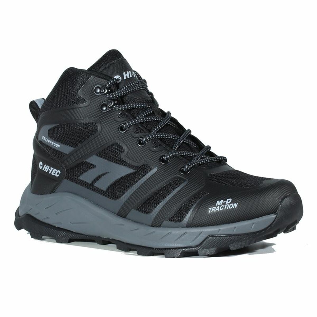 Hiking Boots Hi-Tec Toubkal Mid Waterproof Black-3