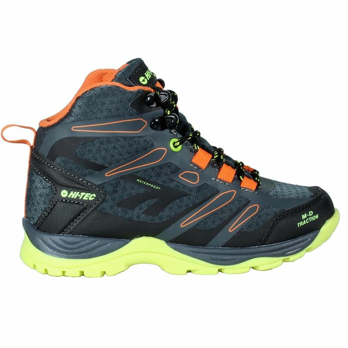 Hiking Boots Hi-Tec Toubkal Mid Waterproof Black Light grey-0