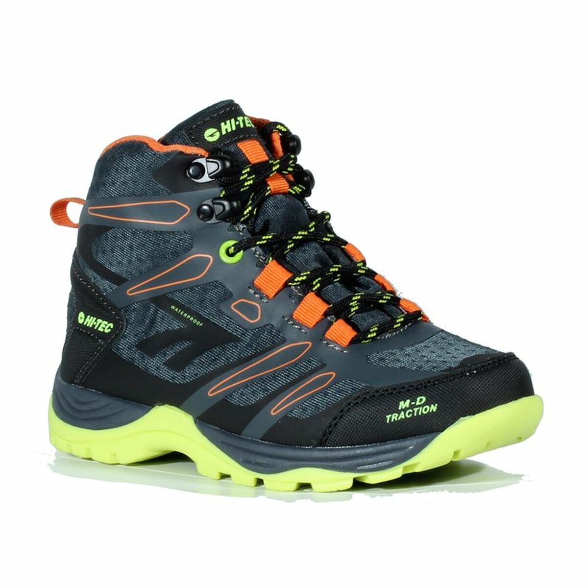 Hiking Boots Hi-Tec Toubkal Mid Waterproof Black Light grey-3