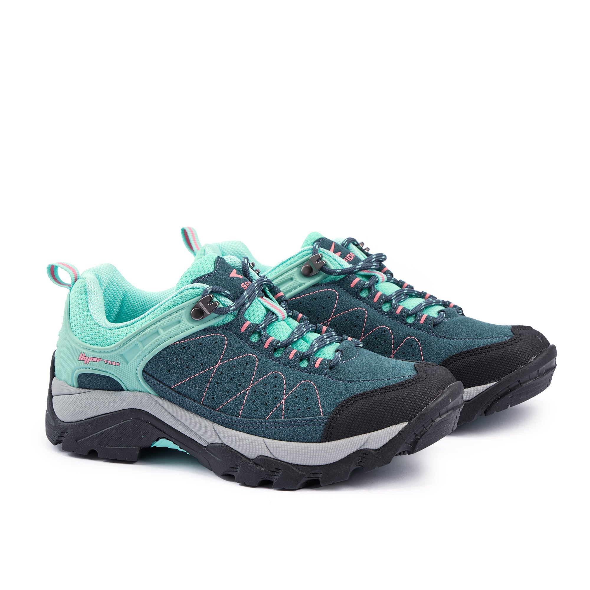 Pioneer Girls Outdoor Hiking Shoe Denim/Mint-2