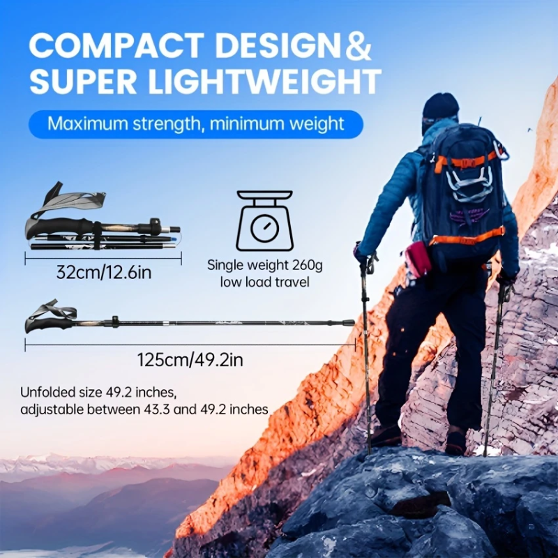 Aluminum Trekking Poles for Hiking-4