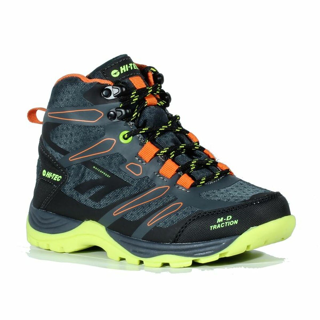 Hiking Boots Hi-Tec Toubkal Mid Waterproof Black Light grey-3