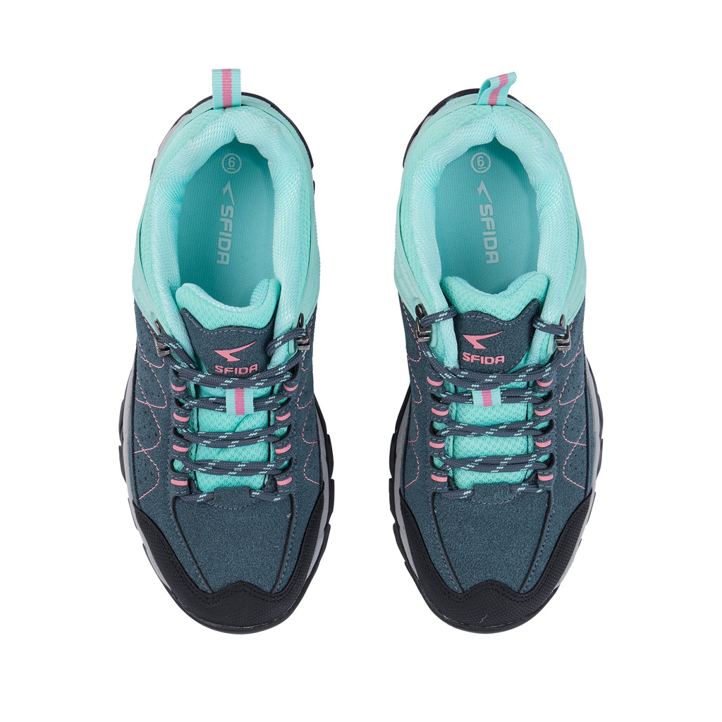 Pioneer Girls Outdoor Hiking Shoe Denim/Mint-1